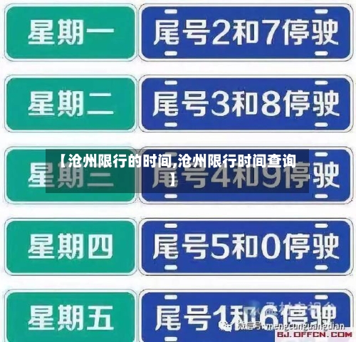【沧州限行的时间,沧州限行时间查询】