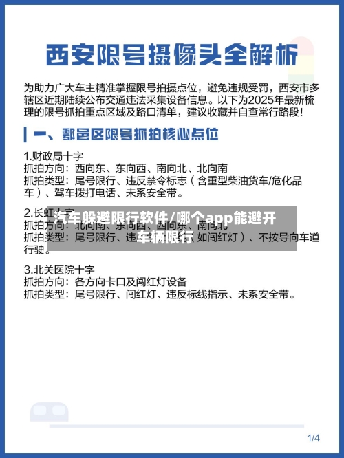 汽车躲避限行软件/哪个app能避开车辆限行-第2张图片