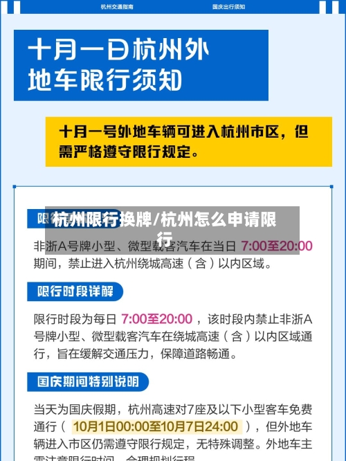 杭州限行换牌/杭州怎么申请限行-第3张图片