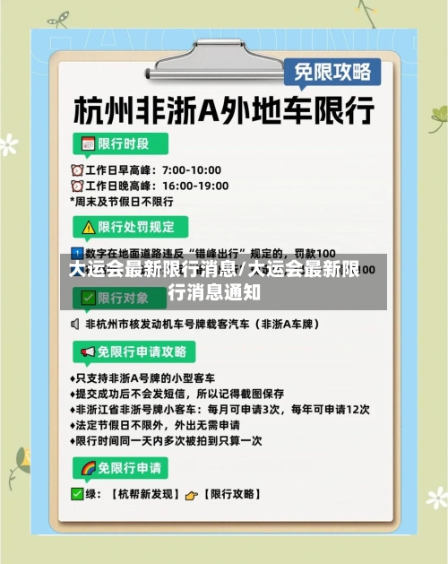 大运会最新限行消息/大运会最新限行消息通知