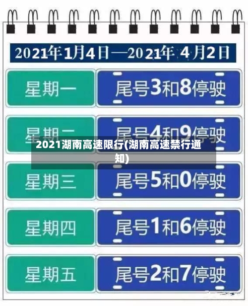 2021湖南高速限行(湖南高速禁行通知)