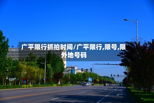 广平限行抓拍时间/广平限行,限号,限外地号码-第2张图片