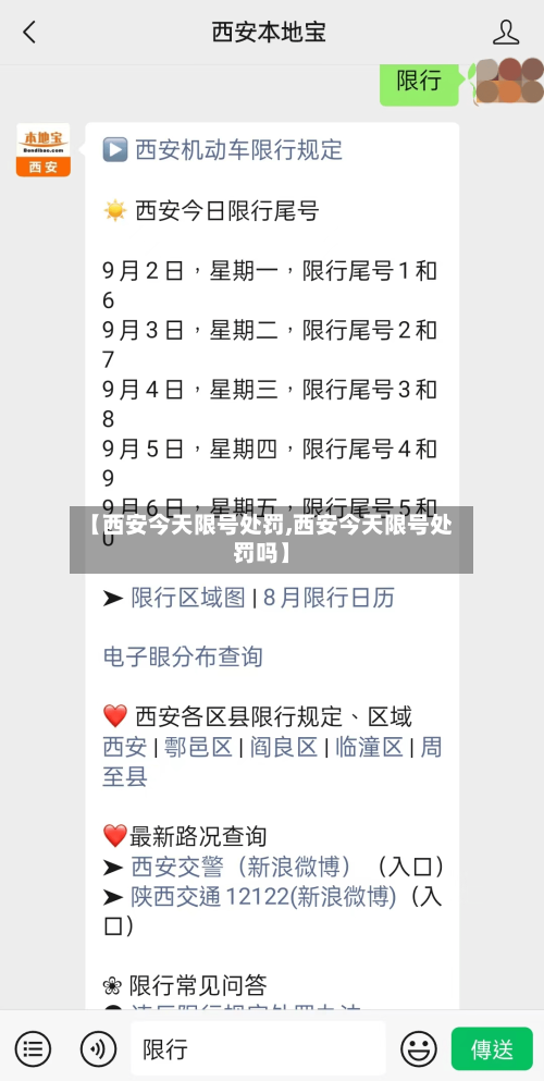 【西安今天限号处罚,西安今天限号处罚吗】-第2张图片