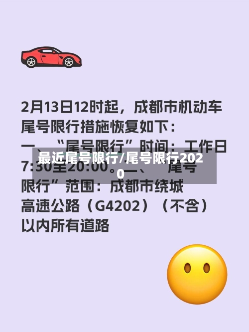 最近尾号限行/尾号限行2020-第1张图片