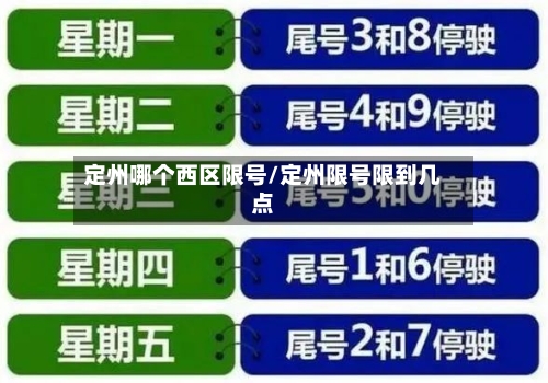 定州哪个西区限号/定州限号限到几点