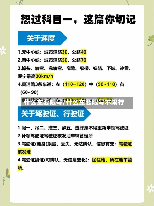 什么车要限号/什么车要限号不限行