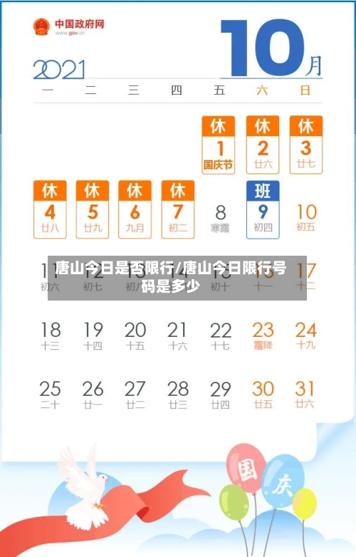 唐山今日是否限行/唐山今日限行号码是多少-第2张图片