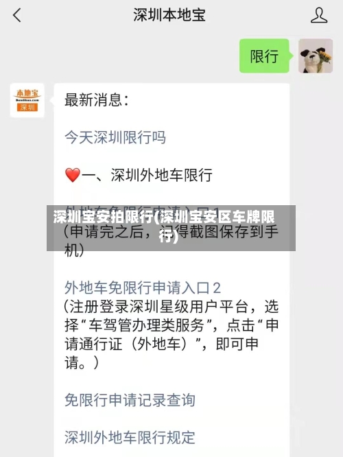 深圳宝安拍限行(深圳宝安区车牌限行)-第2张图片
