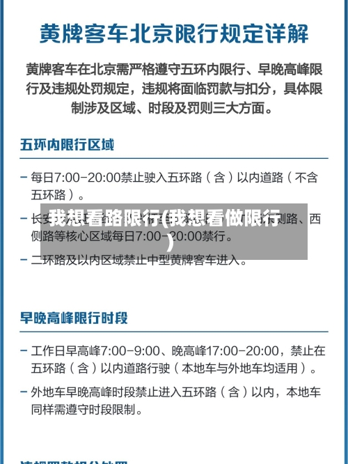 我想看路限行(我想看做限行)-第3张图片