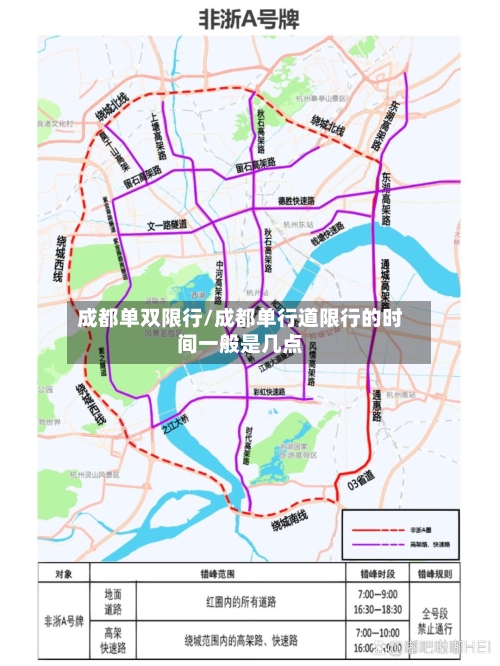 成都单双限行/成都单行道限行的时间一般是几点