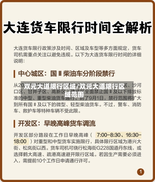 双元大道限行区域/双元大道限行区域范围