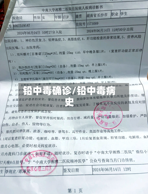 铅中毒确诊/铅中毒病史-第2张图片