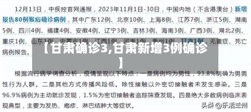 【甘肃确诊3,甘肃新增3例确诊】-第2张图片