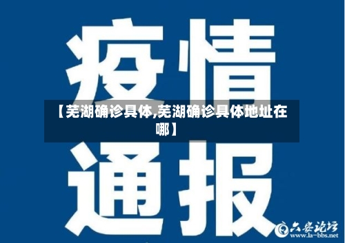 【芜湖确诊具体,芜湖确诊具体地址在哪】