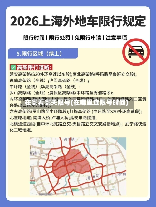 在哪看哪天限号(在哪里查限号时间)