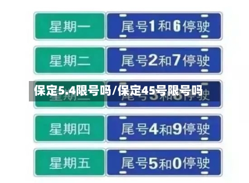 保定5.4限号吗/保定45号限号吗