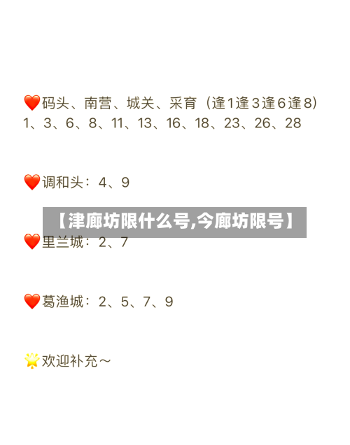 【津廊坊限什么号,今廊坊限号】-第3张图片
