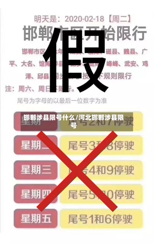 邯郸涉县限号什么/河北邯郸涉县限号-第2张图片