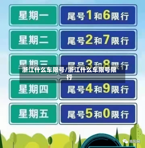 浙江什么车限号/浙江什么车限号限行