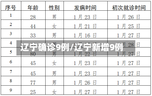 辽宁确诊9例/辽宁新增9例-第3张图片