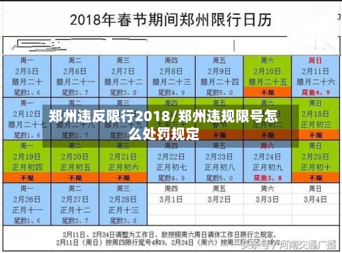 郑州违反限行2018/郑州违规限号怎么处罚规定-第2张图片
