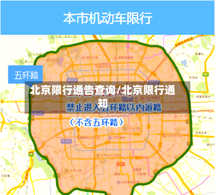北京限行通告查询/北京限行通知