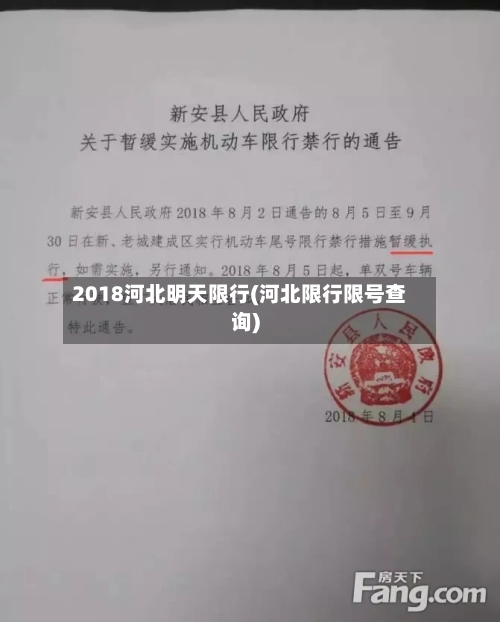 2018河北明天限行(河北限行限号查询)
