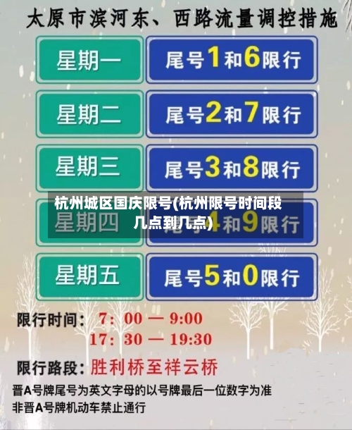 杭州城区国庆限号(杭州限号时间段几点到几点)