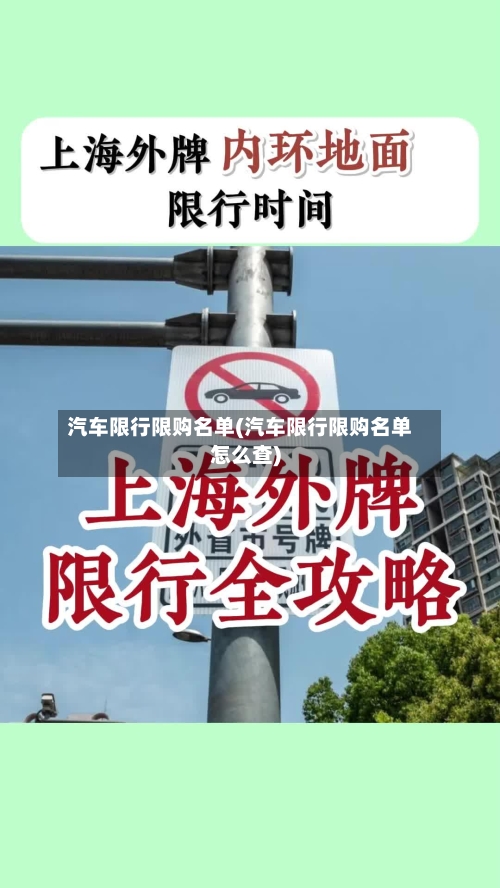 汽车限行限购名单(汽车限行限购名单怎么查)