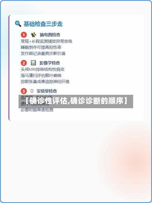 【确诊性评估,确诊诊断的顺序】