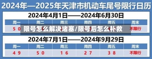限号怎么解决堵塞/限号后怎么补救