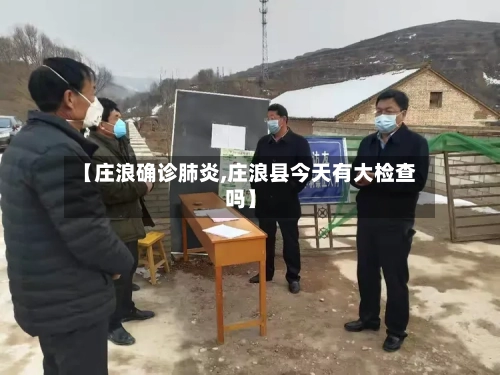 【庄浪确诊肺炎,庄浪县今天有大检查吗】-第2张图片