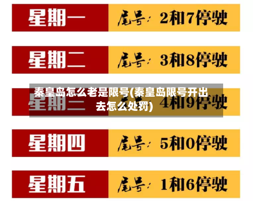 秦皇岛怎么老是限号(秦皇岛限号开出去怎么处罚)