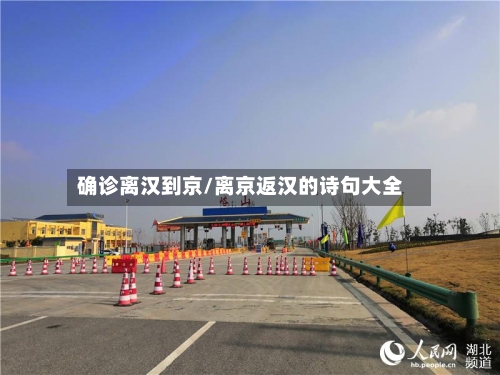 确诊离汉到京/离京返汉的诗句大全