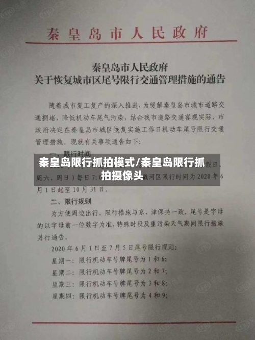 秦皇岛限行抓拍模式/秦皇岛限行抓拍摄像头-第2张图片