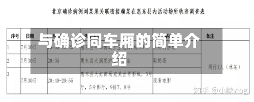 与确诊同车厢的简单介绍-第2张图片