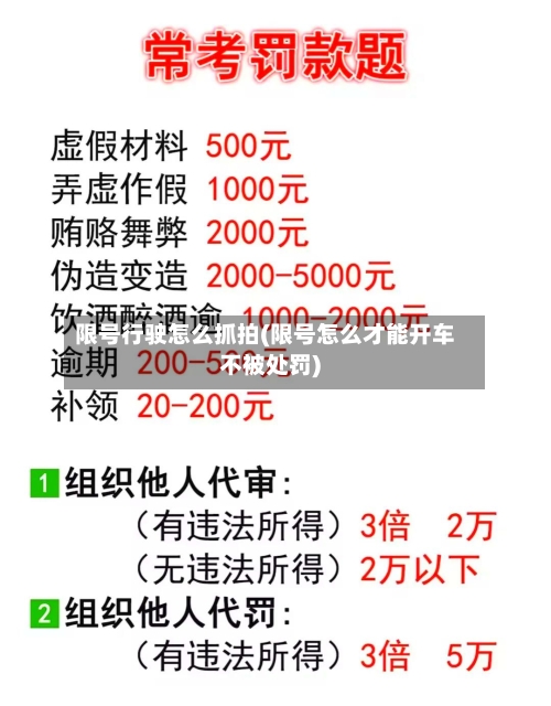 限号行驶怎么抓拍(限号怎么才能开车不被处罚)-第3张图片