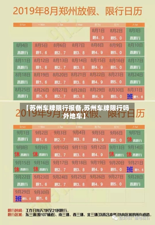 【苏州车牌限行报备,苏州车牌限行吗外地车】-第2张图片